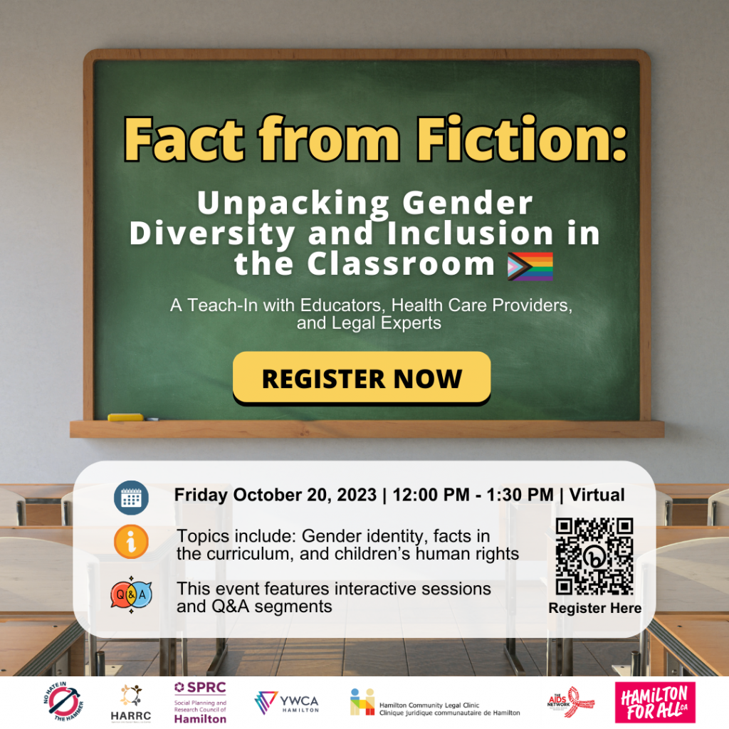 Fact from Fiction: Unpacking Gender Diversity and Inclusion in the Classroom. Friday October 20, 2023, 12:00 pm - 1:30 pm, virtual. Click to register now.